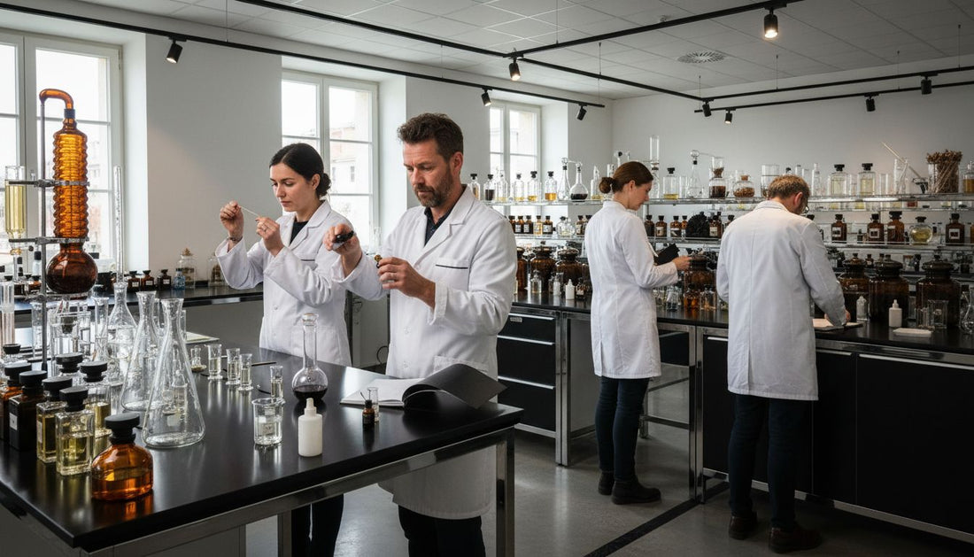 Parfümlabor Herstellung Szene