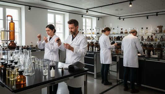 Parfümlabor Herstellung Szene