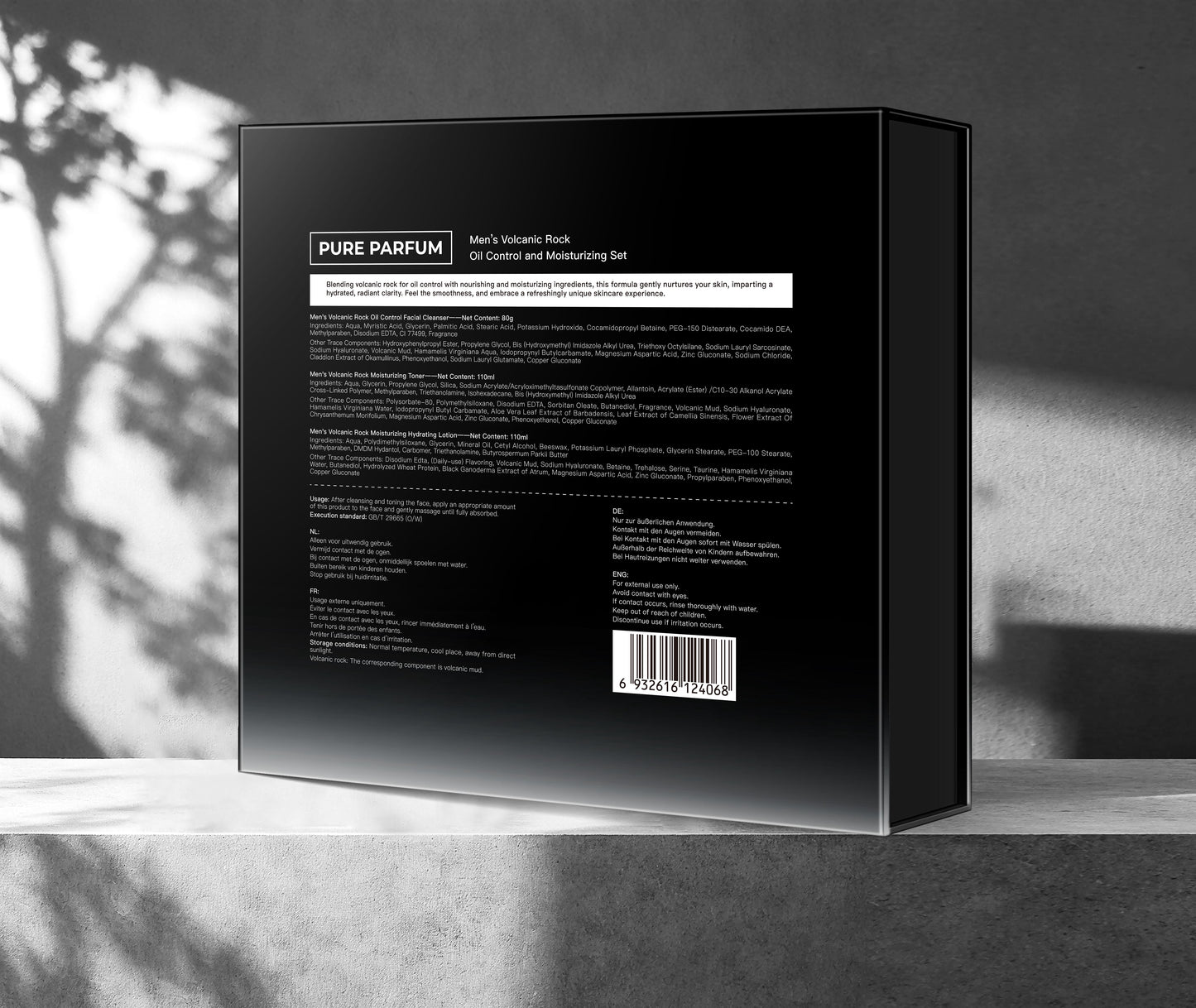 Volcanic Skincare Set – Für Männer